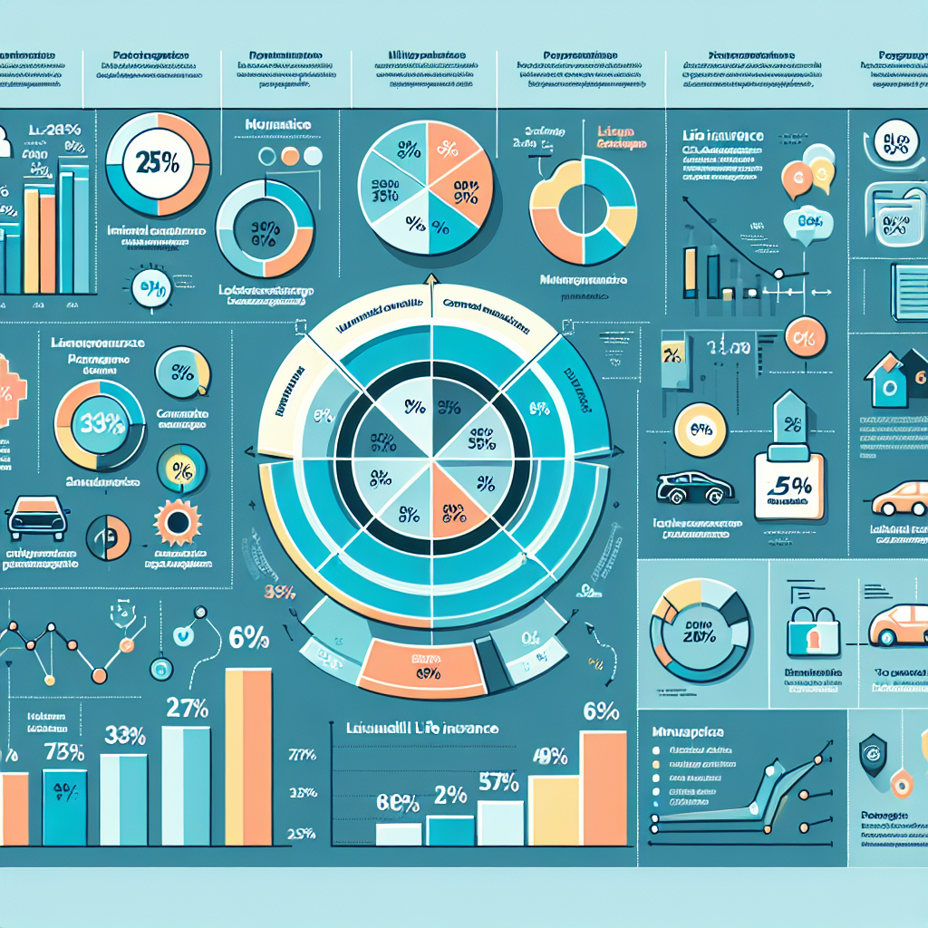 Colorful financial charts and graphs in infographic format.