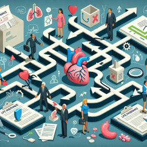 Life insurance decision-making maze illustration