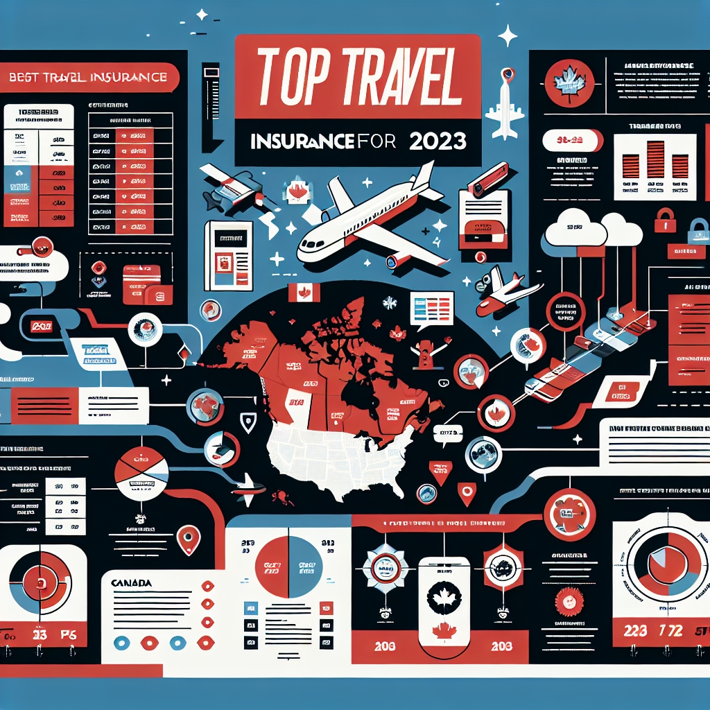 Infographic on top travel insurance for 2023.